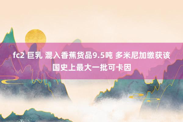 fc2 巨乳 混入香蕉货品9.5吨 多米尼加缴获该国史上最大一批可卡因
