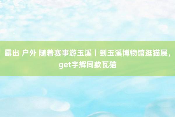露出 户外 随着赛事游玉溪丨到玉溪博物馆逛猫展，get宇辉同款瓦猫
