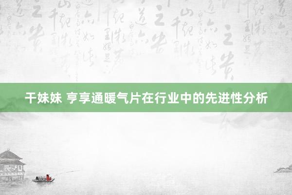 干妹妹 亨享通暖气片在行业中的先进性分析